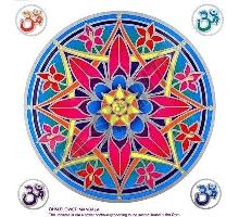 Mandala Sunseal V Ohm Flower Mandala